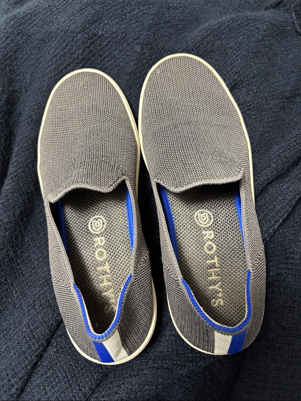 Rothy's The Original Slip-on Sneaker Charcoal Gray